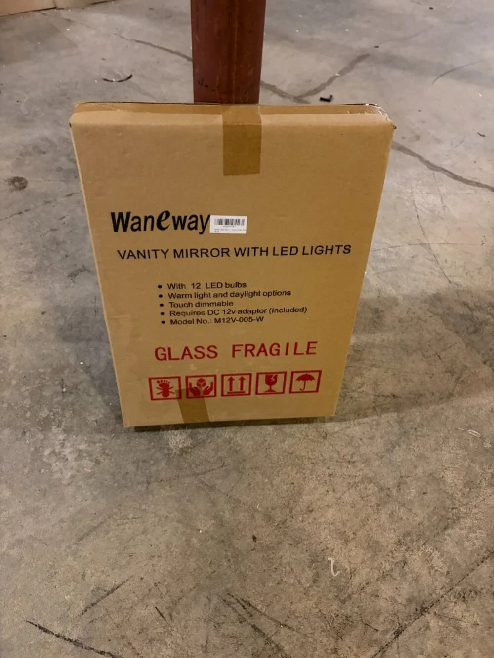 Waneway Hollywood Vanity Mirror 12 Dimmable LED Bulbs New in Box NIB M12V-005